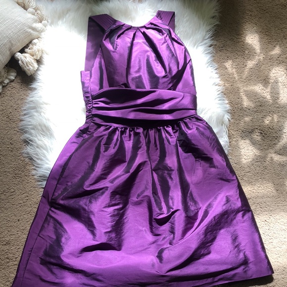 Alfred Sung Italian Purple cocktail dress 8 - Picture 3 of 5